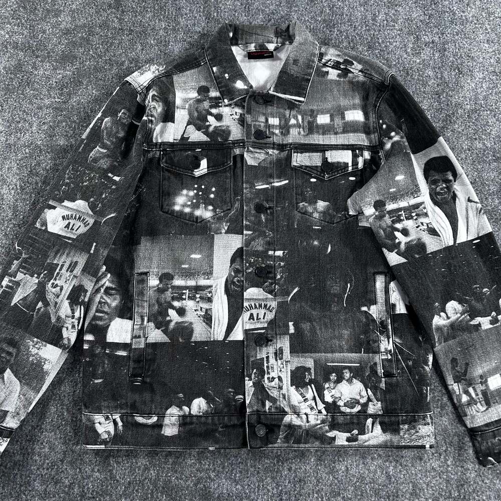 Diamond Supply Co. x Muhammad Ali Photo Collage‎ Denim Trucker Jacket